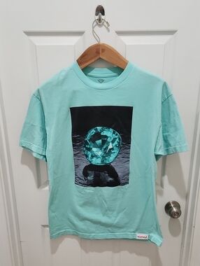 Diamond Supply Co. Aqua/Turquoise Gem Graphic Short Sleeve Tee